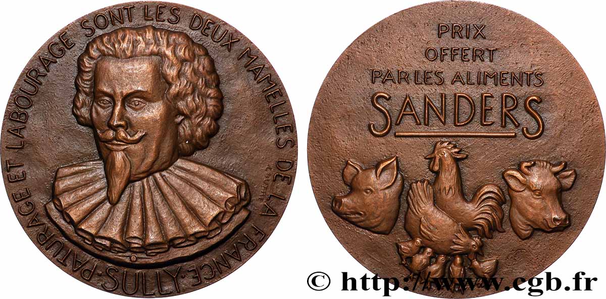 V REPUBLIC Médaille, Sully, Prix offert par les aliments Sanders AU