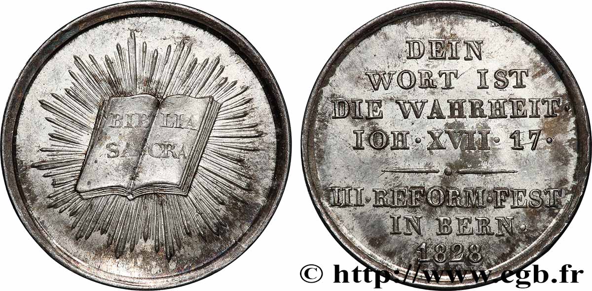 SWITZERLAND Médaille, Festival de la réforme XF