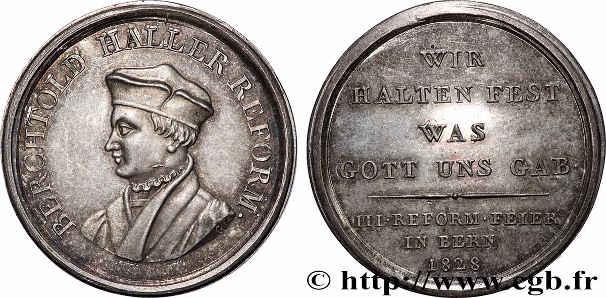 SUISSE Médaille, 300e anniversaire de la réformation de Bern fVZ