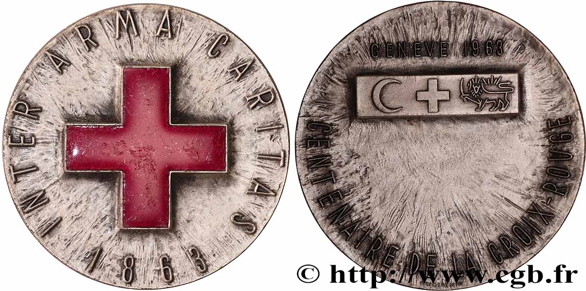 SVIZZERA Médaille, Centenaire de la croix-rouge SPL
