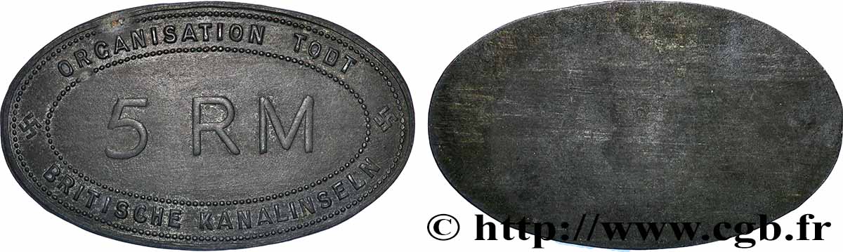 GUERNSEY Plaquette d occupation des îles Anglo-Normande MBC+