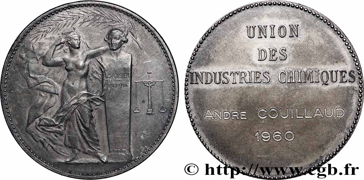 CINQUIÈME RÉPUBLIQUE Médaille de récompense, Union des industries chimiques TTB+