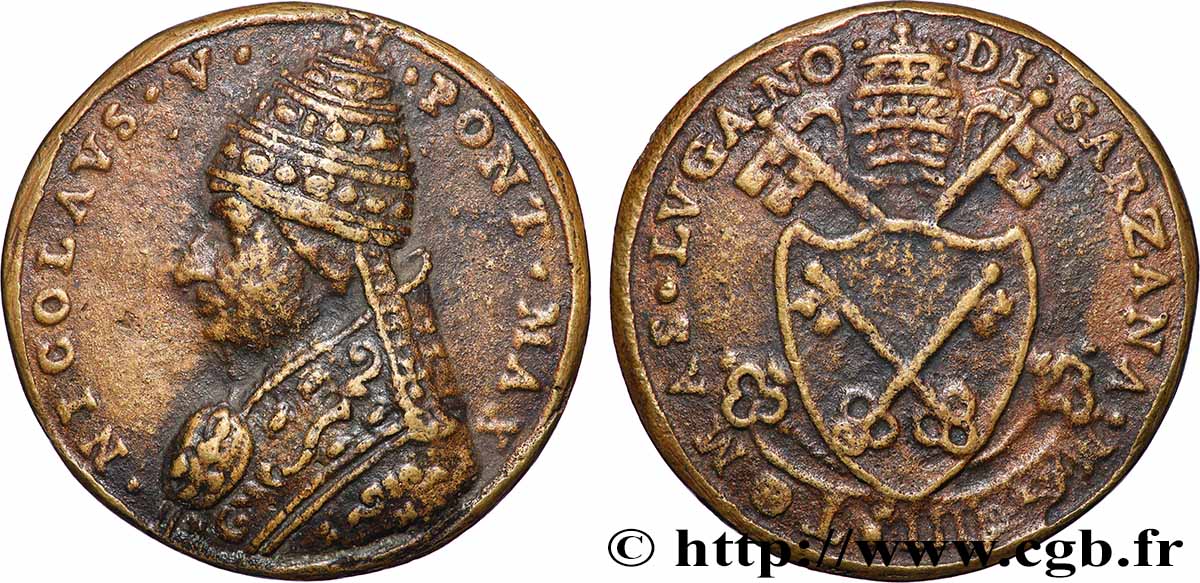 PONTIFICAL STATES - NICOLAS IV Médaille, Restitution de la série Paladino fSS