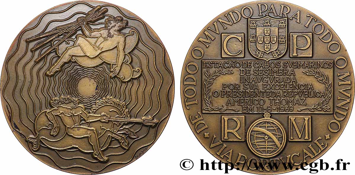 PORTUGAL Médaille, Le câble Equiano SUP