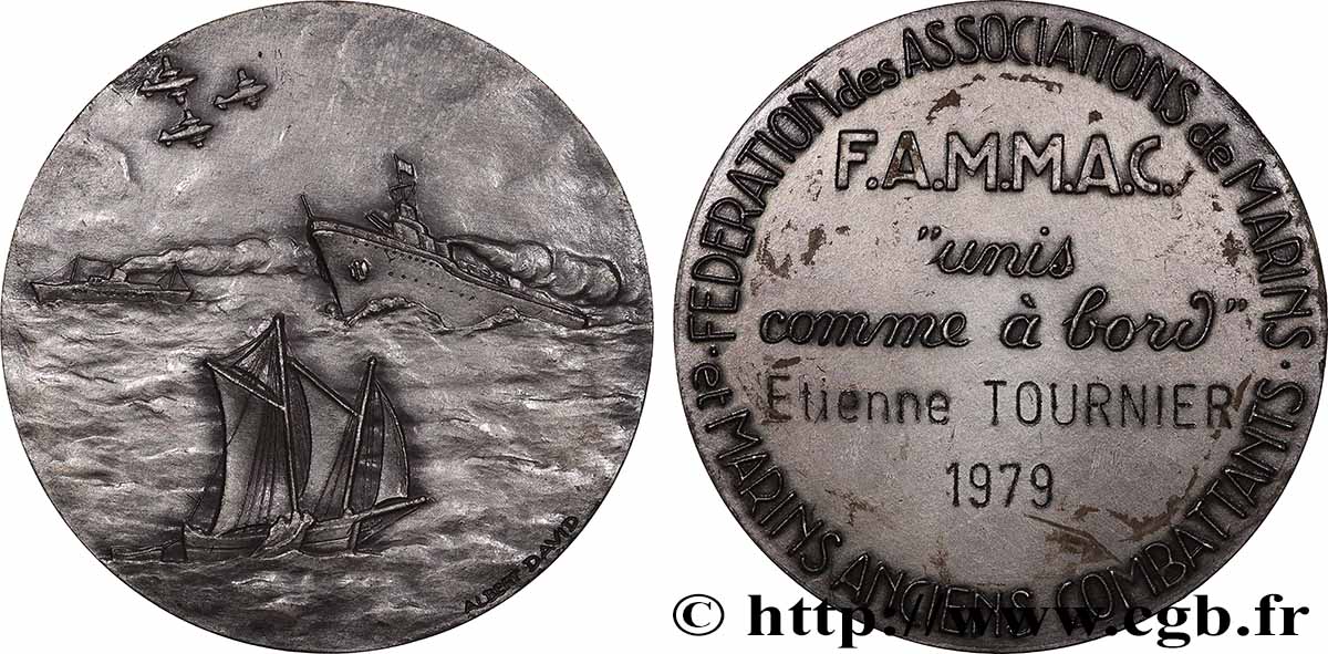 V REPUBLIC Médaille, F.A.M.M.A.C., Unis comme à bord XF