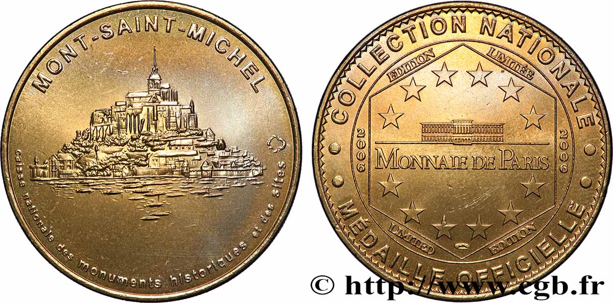 TOURISTIC MEDALS Médaille touristique, Mont-Saint-Michel fVZ