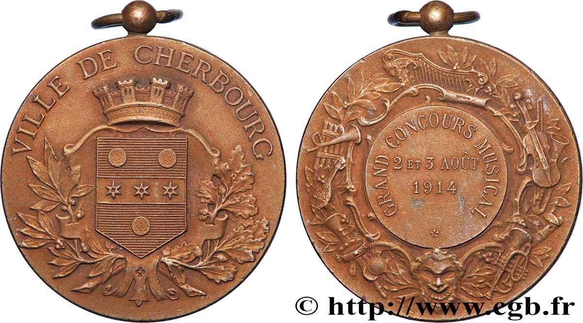 DRITTE FRANZOSISCHE REPUBLIK Médaille, Grand concours musical SS
