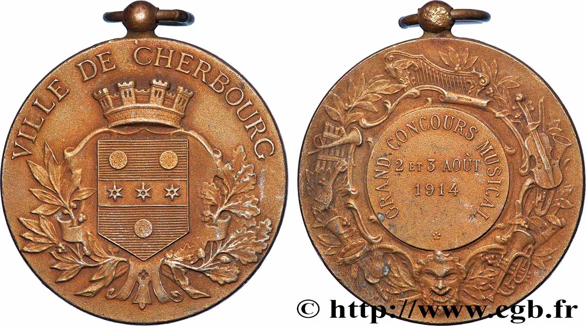 DRITTE FRANZOSISCHE REPUBLIK Médaille, Grand concours musical SS
