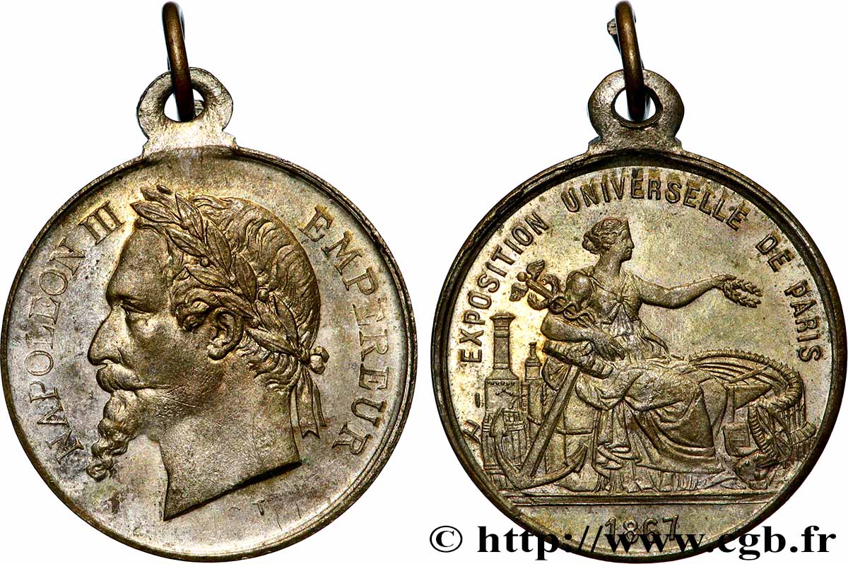 ZWEITES KAISERREICH Médaille, Exposition Universelle SS