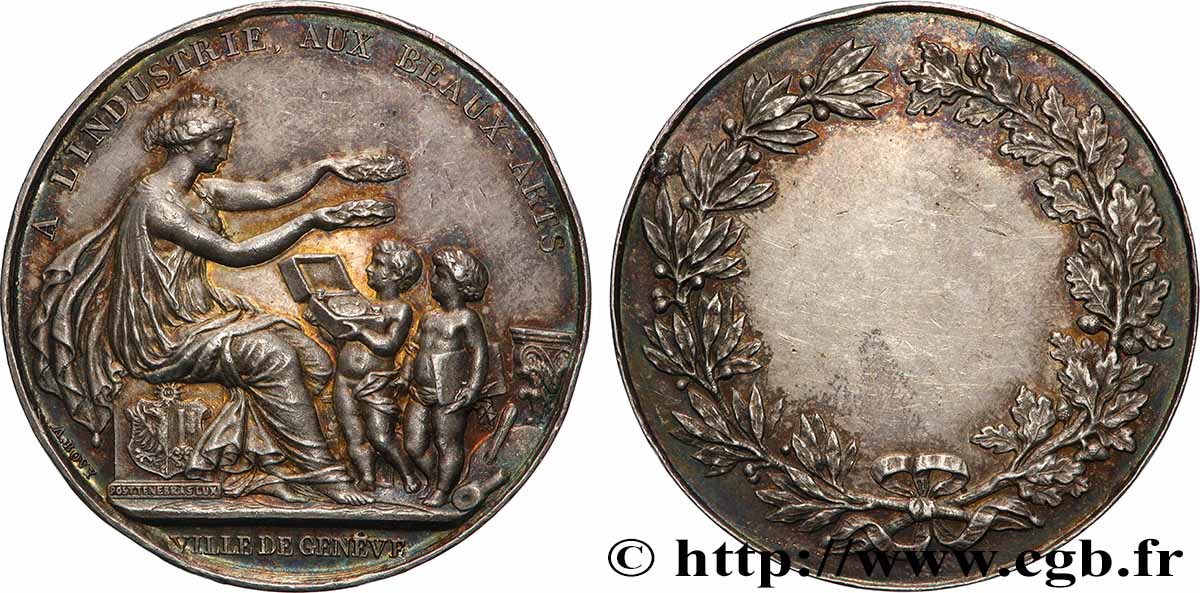 SUISSE Médaille, A l’industrie et aux Beaux-Arts BB