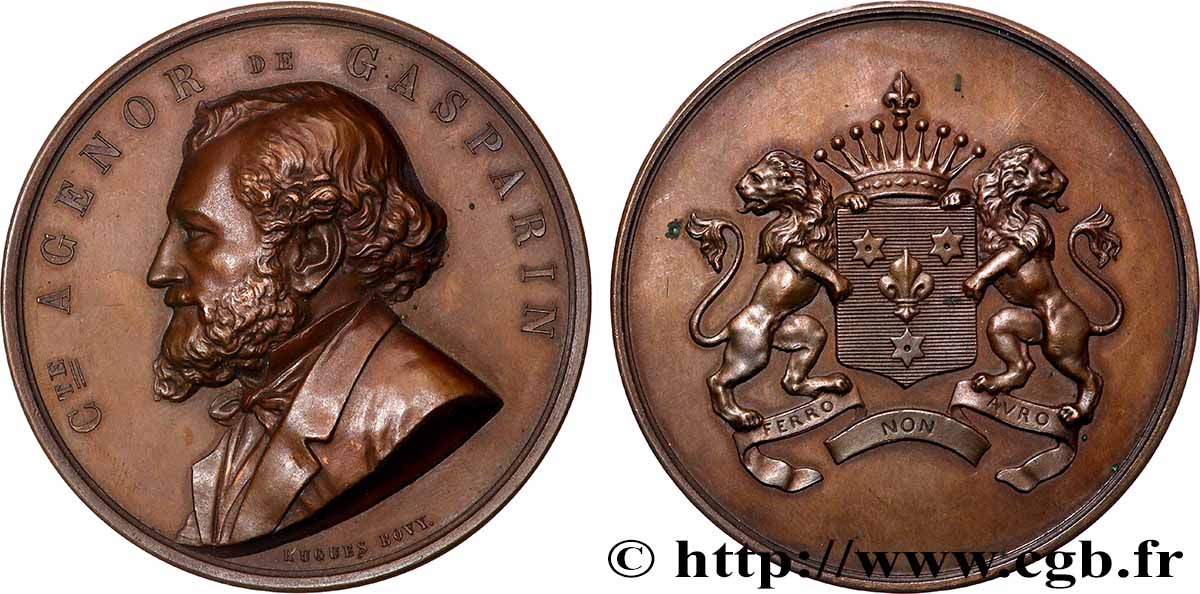 SWITZERLAND Médaille, Agénor de Gasparin AU