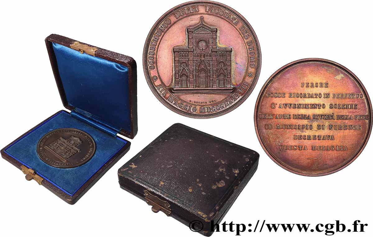 ITALIE Médaille, Basilique Santa Croce de Florence TTB
