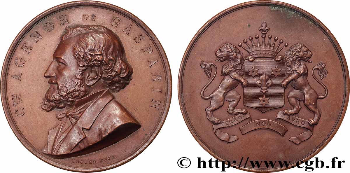SWITZERLAND Médaille, Agénor de Gasparin AU