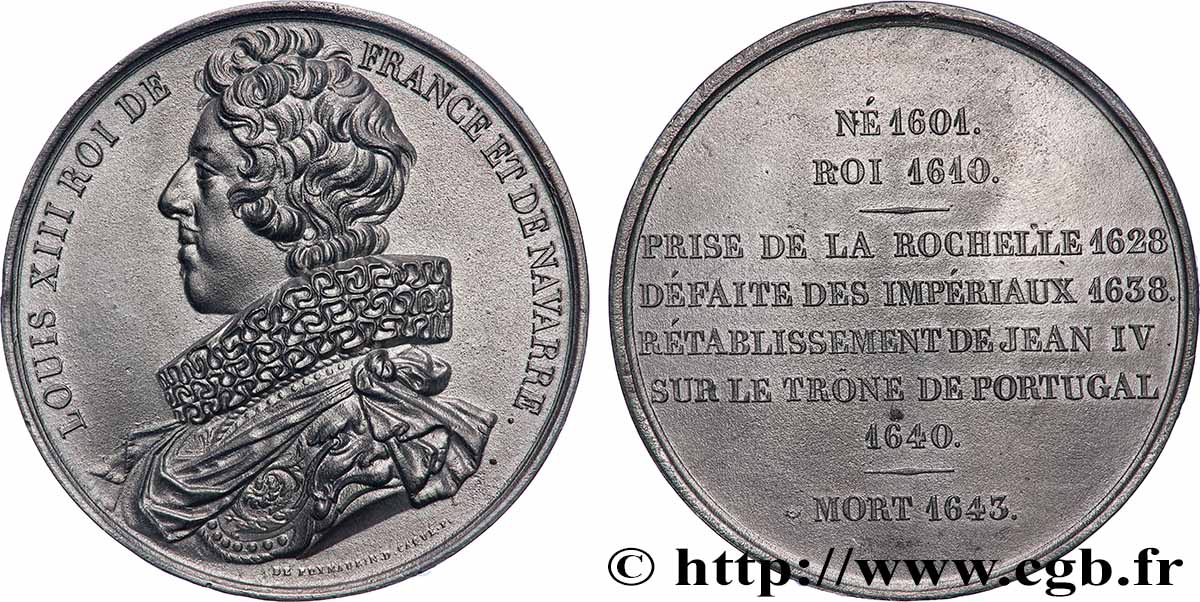 LOUIS-PHILIPPE I Médaille, Roi Louis XIII AU/AU