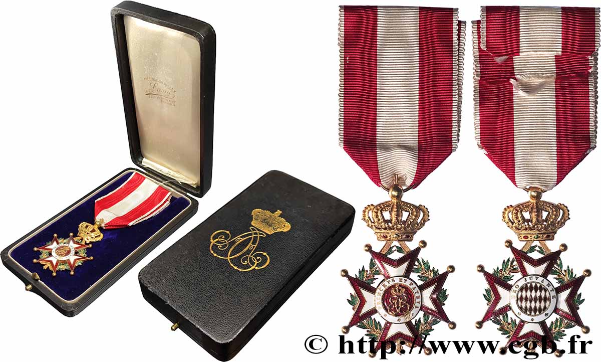 MONACO Médaille, Ordre de Saint-Charles, Chevalier AU