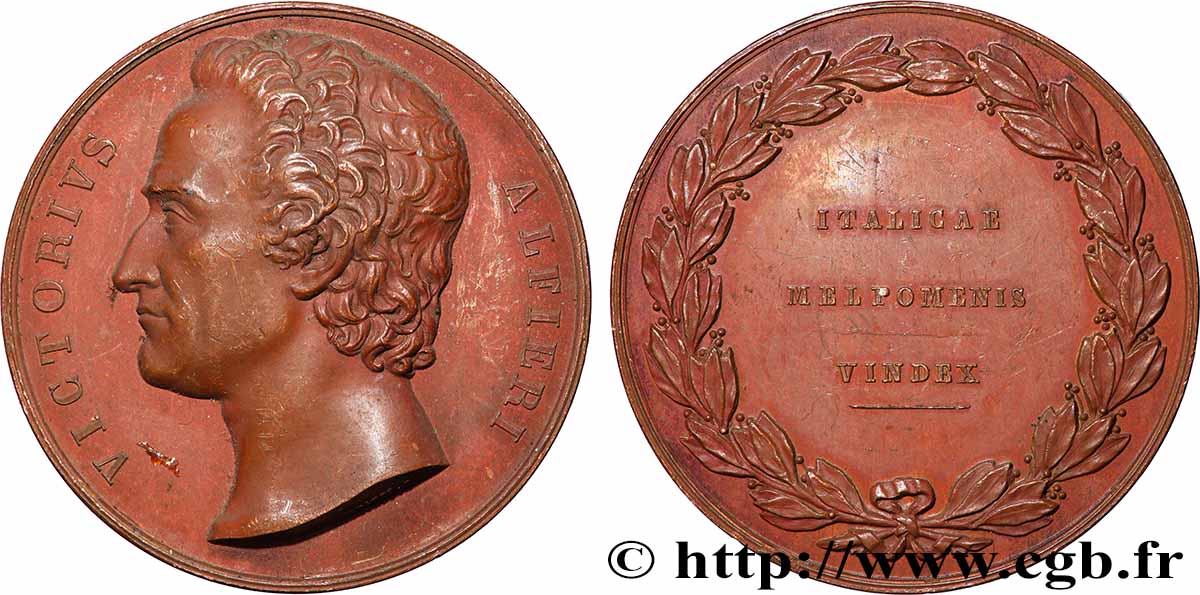 LITERATURE : WRITERS - POETS Médaille, Vittorio Alfieri AU