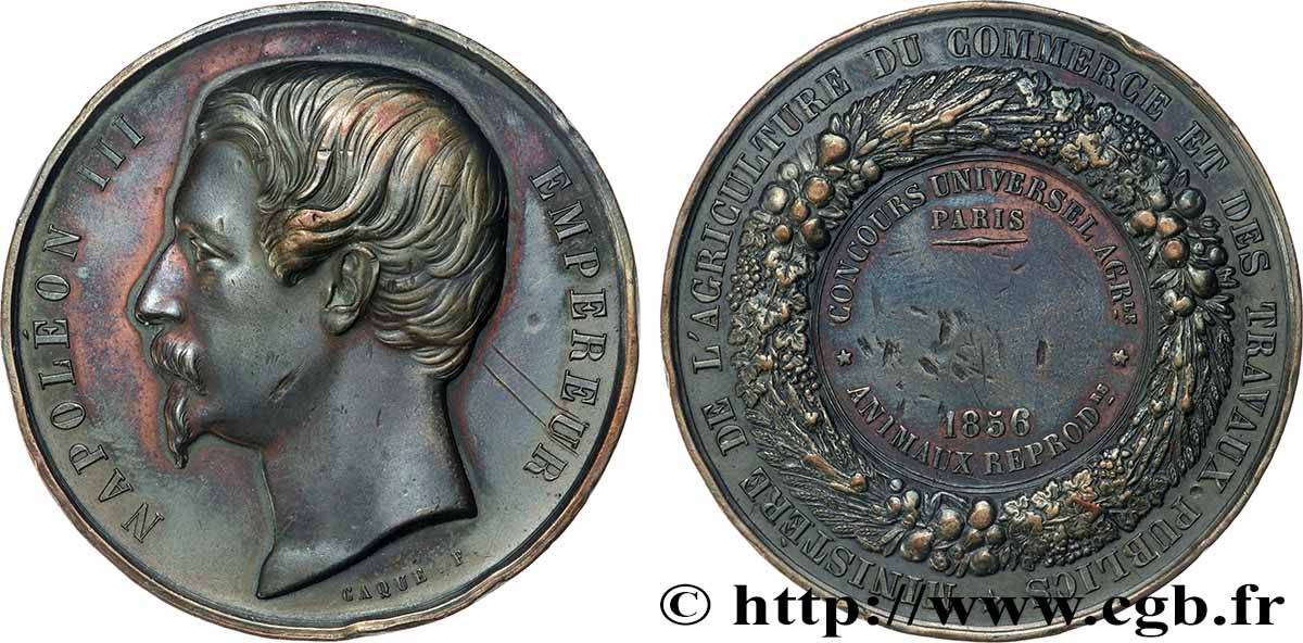 ZWEITES KAISERREICH Médaille, Concours universel agricole, animaux reproducteurs SS