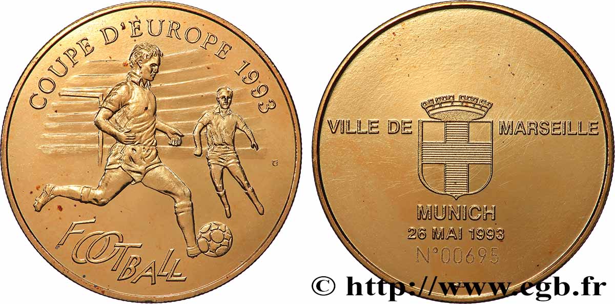 QUINTA REPUBLICA FRANCESA Médaille, Coupe d’Europe, Munich EBC
