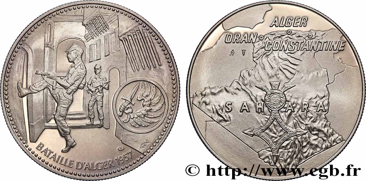 V REPUBLIC Médaille, Bataille d’Alger AU