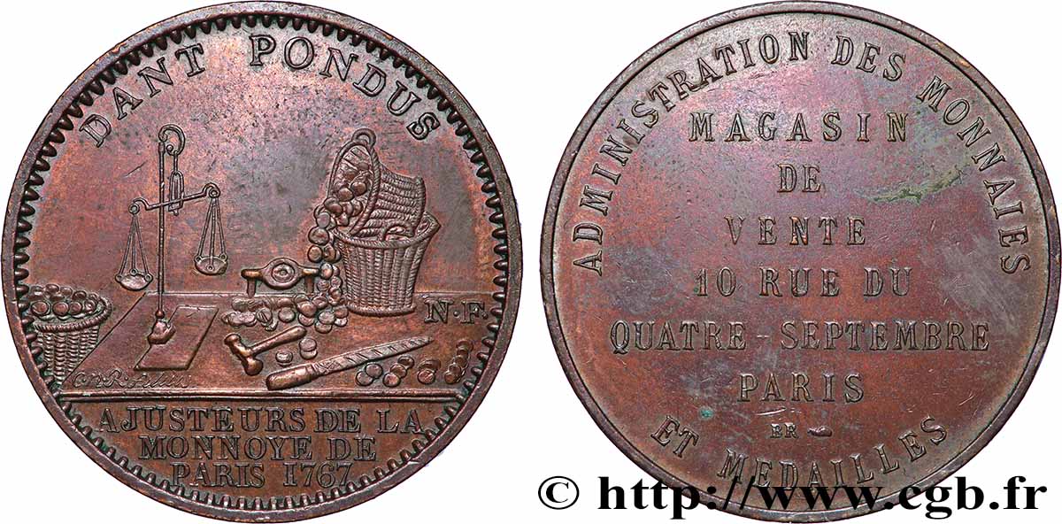 MONNAIE DE PARIS Médaille publicitaire du magasin de la Monnaie de Paris MBC+