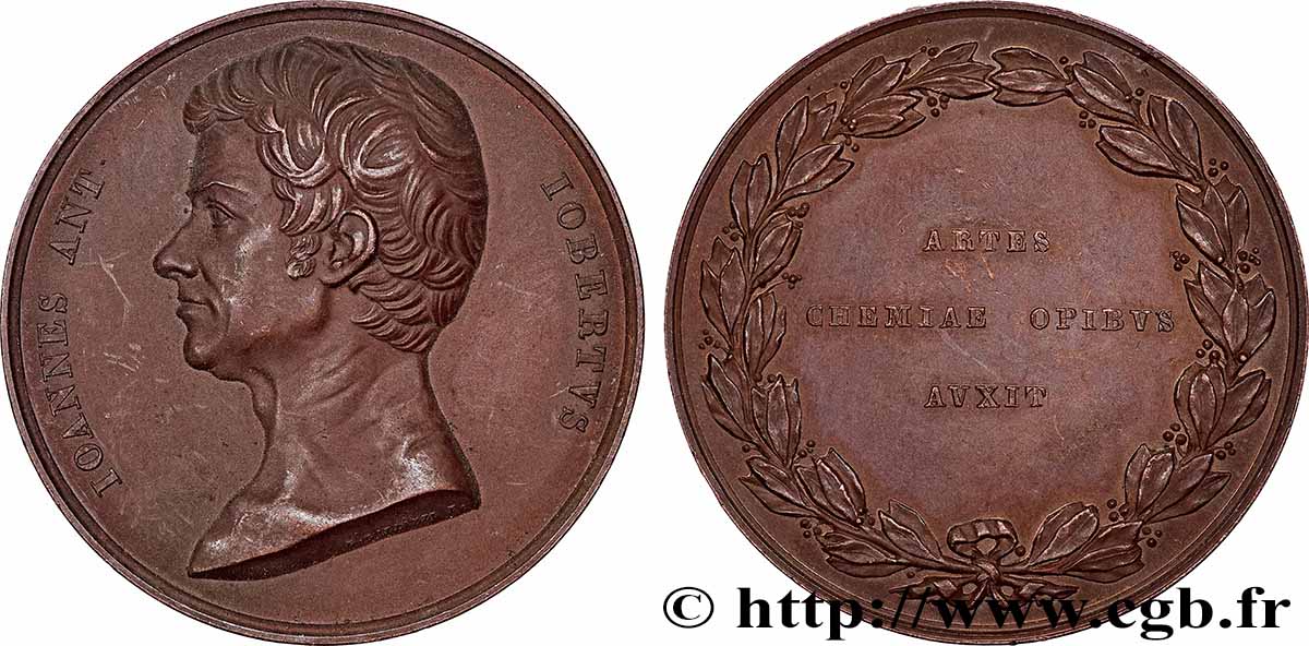 SCIENCES & SCIENTIFIQUES Médaille, Giovanni Antonio Giobert SUP