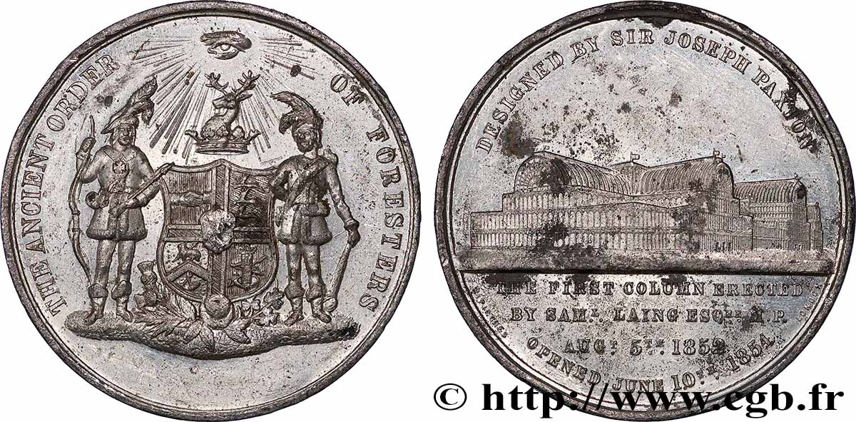 GRANDE BRETAGNE - VICTORIA Médaille, Ancient order of Foresters TTB