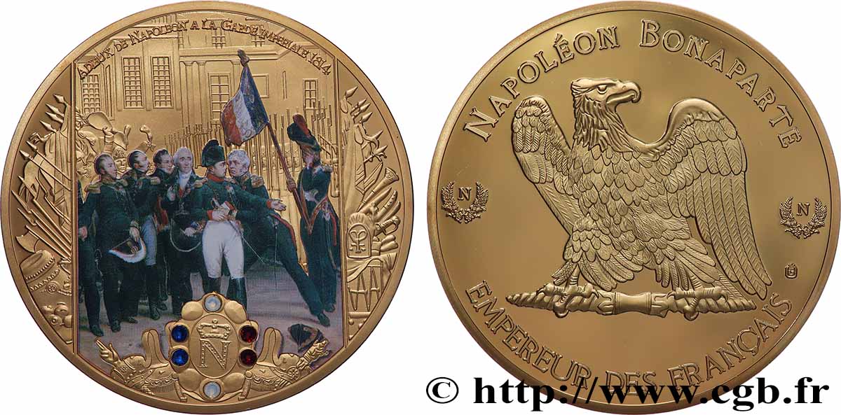 SECOND EMPIRE Médaille, Les adieux de Napoléon à la Garde impériale MS