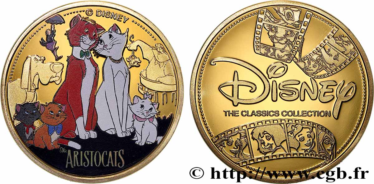 UNITED STATES OF AMERICA Médaille, Les Aristochats MS