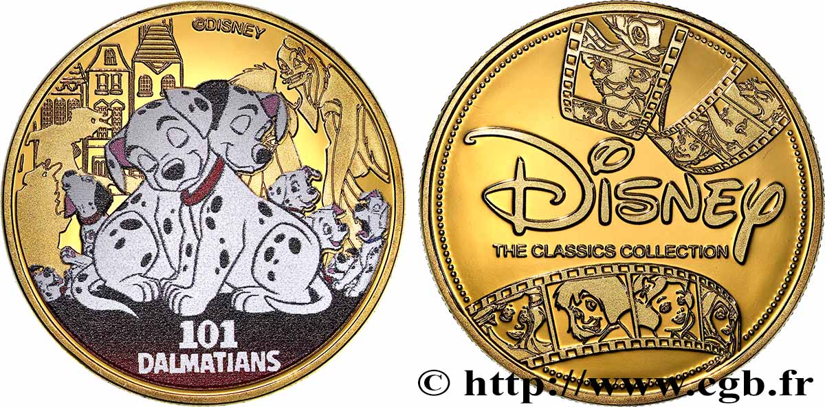 ESTADOS UNIDOS DE AMÉRICA Médaille, Les 101 Dalmatiens SC