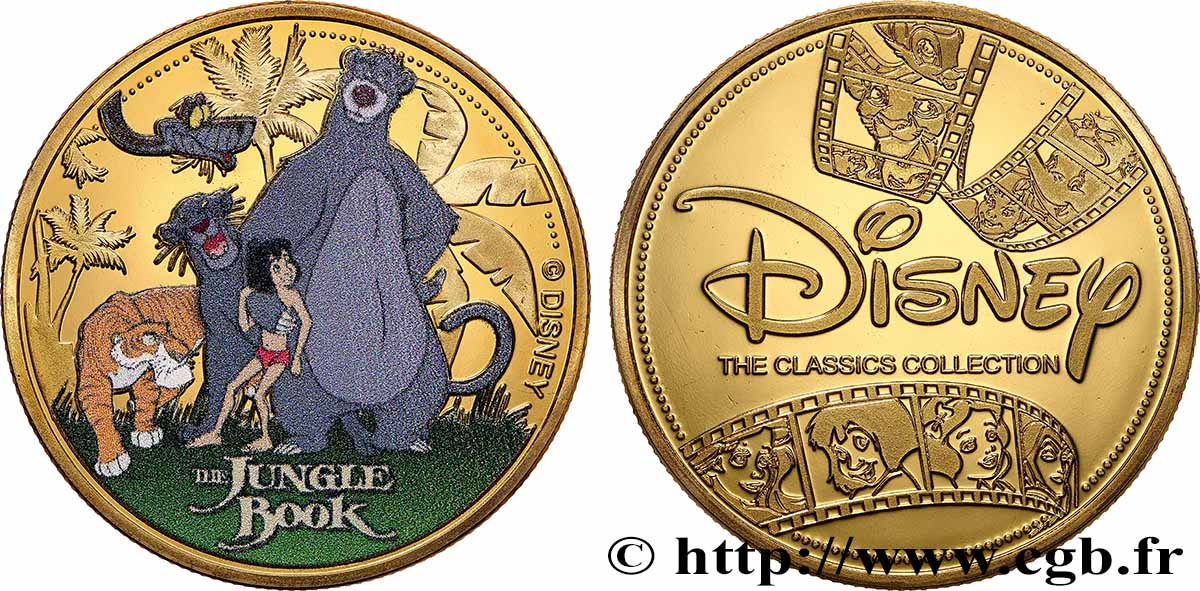 UNITED STATES OF AMERICA Médaille, Le livre de la jungle MS