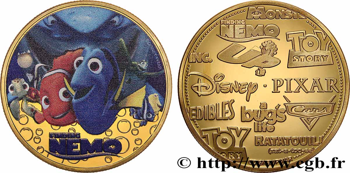 UNITED STATES OF AMERICA Médaille, Le Monde de Nemo MS