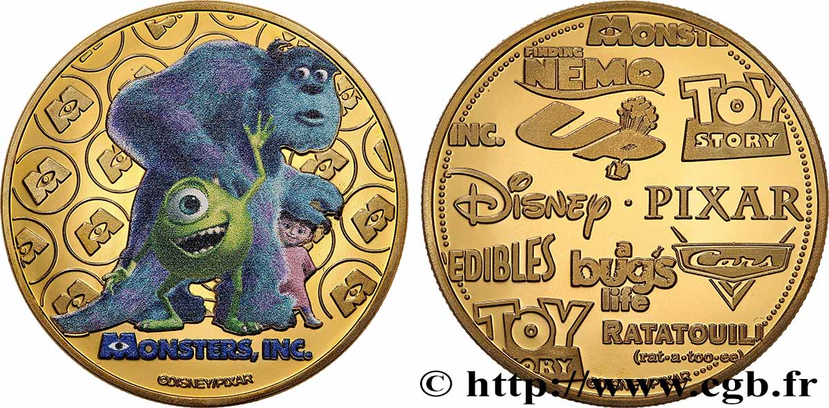 UNITED STATES OF AMERICA Médaille, Monstres et Cie MS