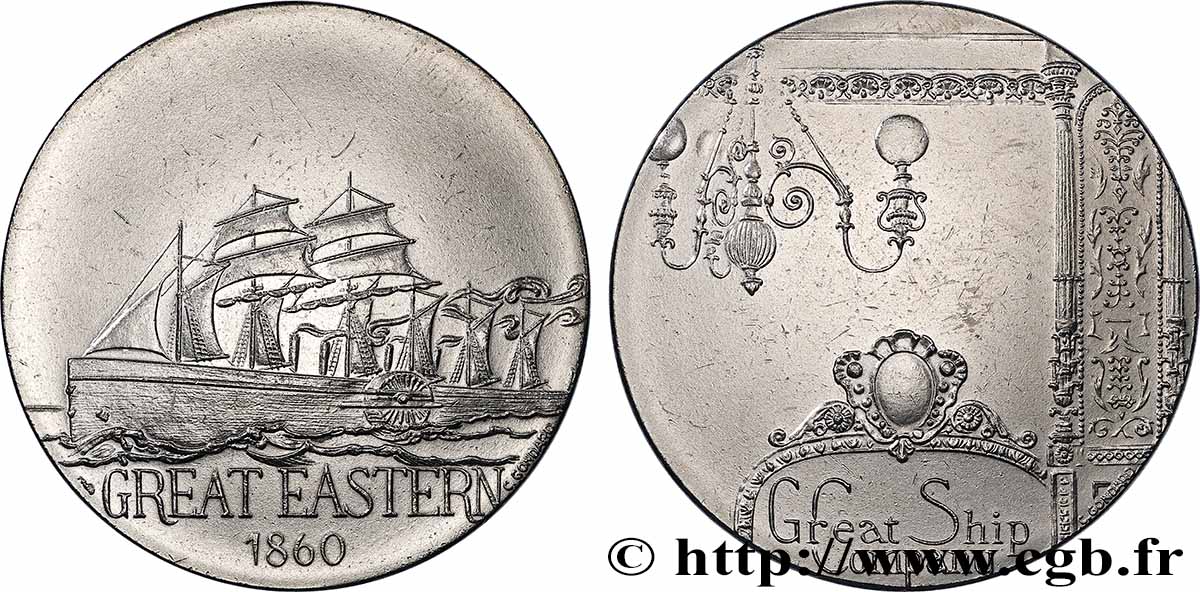 V REPUBLIC Médaille, Navire le Great Eastern AU