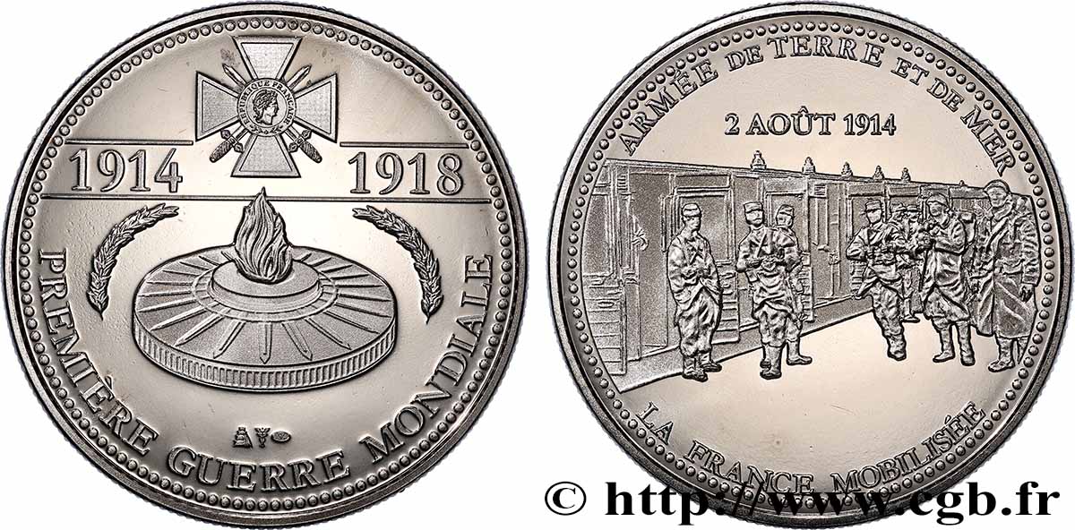 V REPUBLIC Médaille commémorative, La France mobilisée AU