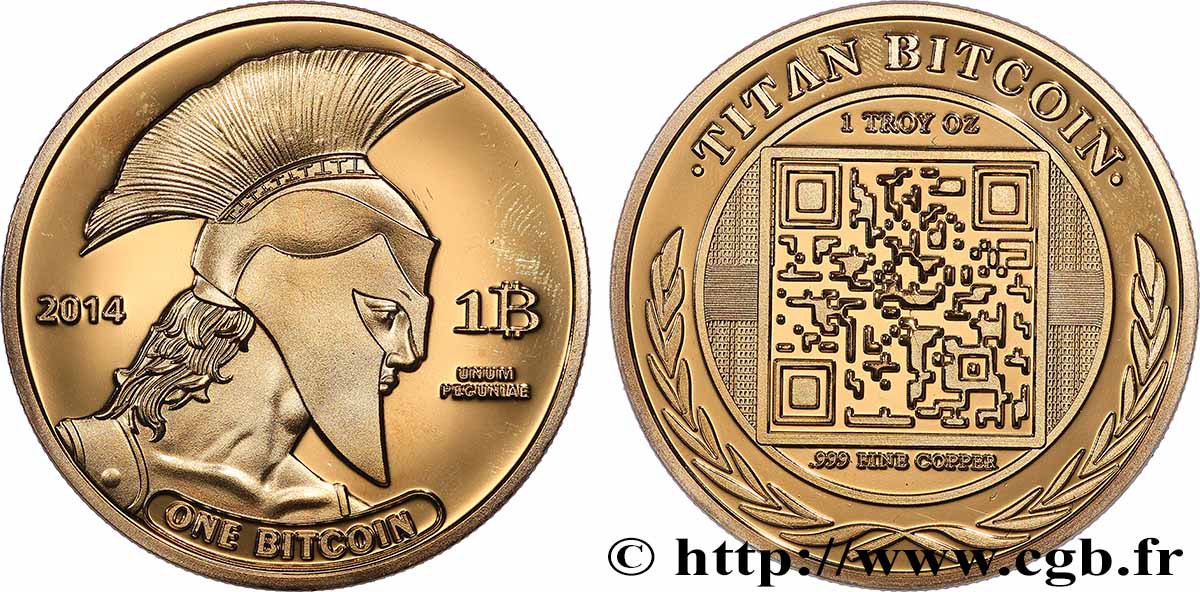 UNITED STATES OF AMERICA Médaille, Un Bitcoin AU