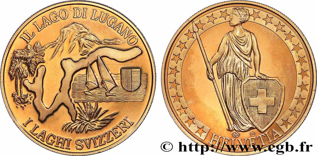SUISSE Médaille, Le Lac de Lugano SPL