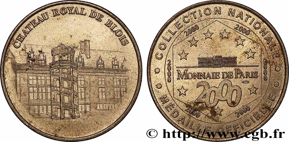 TOURISTIC MEDALS Médaille touristique, Château royal de Blois AU