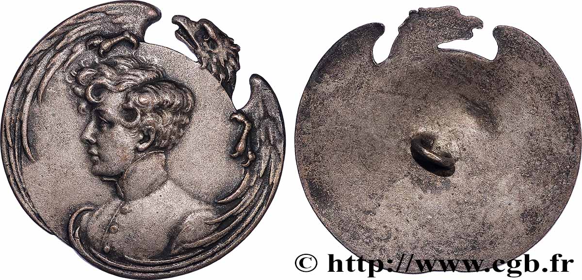 NAPOLEON II Médaille, Bouton Napoléon II AU