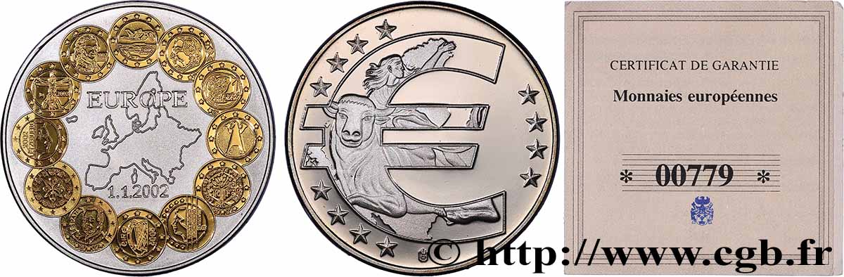 EUROPA Médaille, 10 ans de l’Euro AU