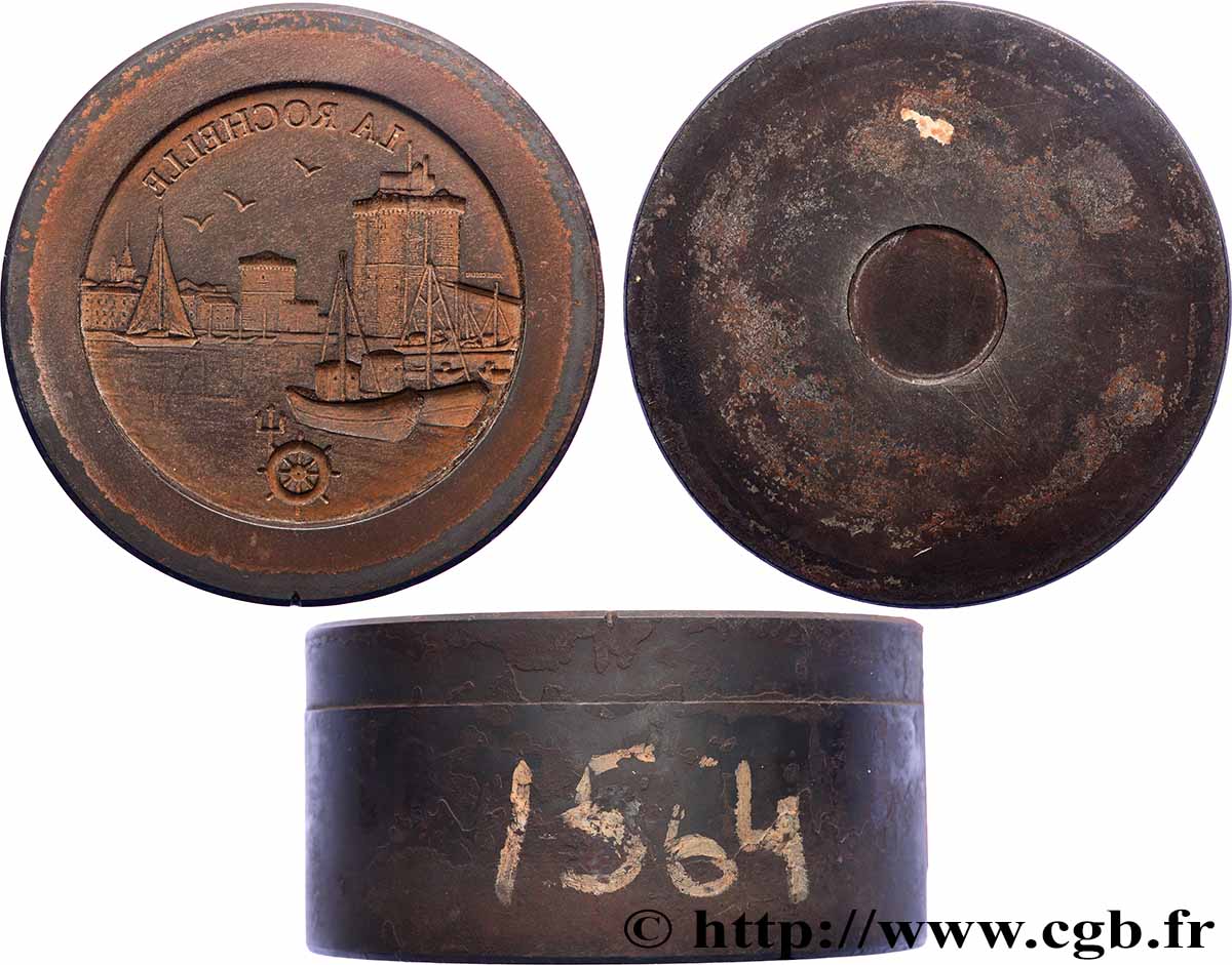 AUNIS ET LA ROCHELLE Matrice, La Rochelle, Revers de médaille TTB