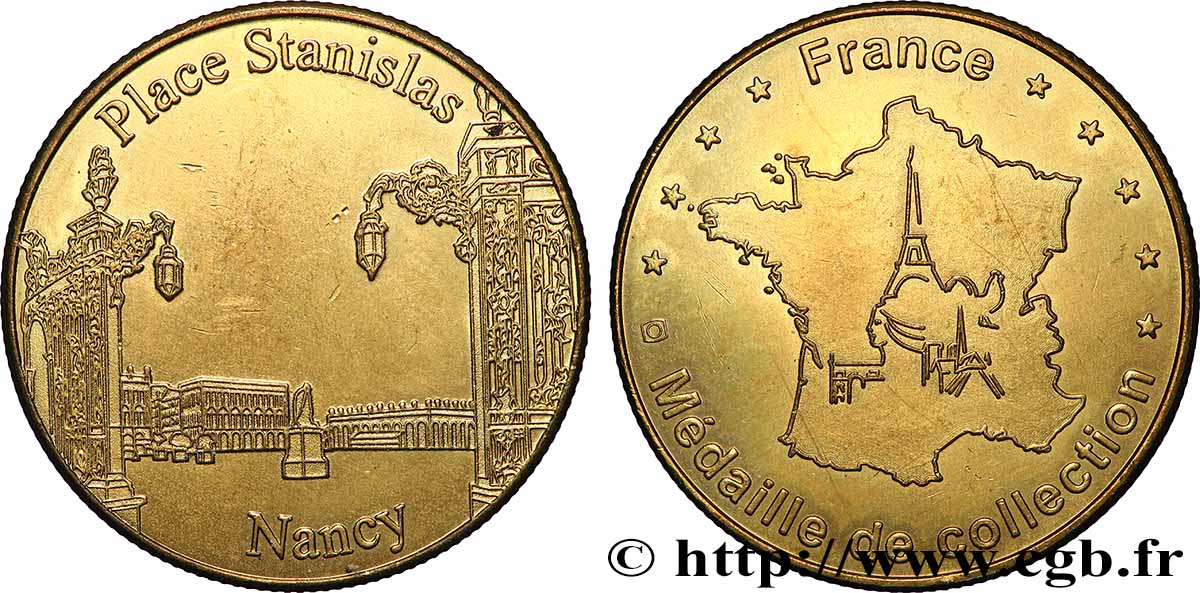 TOURISTIC MEDALS Médaille, Place Stanislass AU
