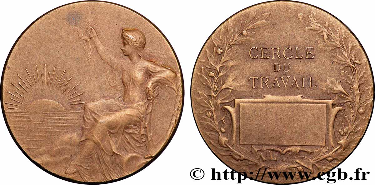 EDUCATION / SCHOOLS Médaille, Cercle du travail AU