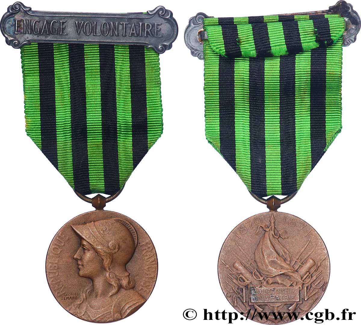GUERRE DE 1870-1871 Médaille, Aux défenseurs de la Patrie TTB+