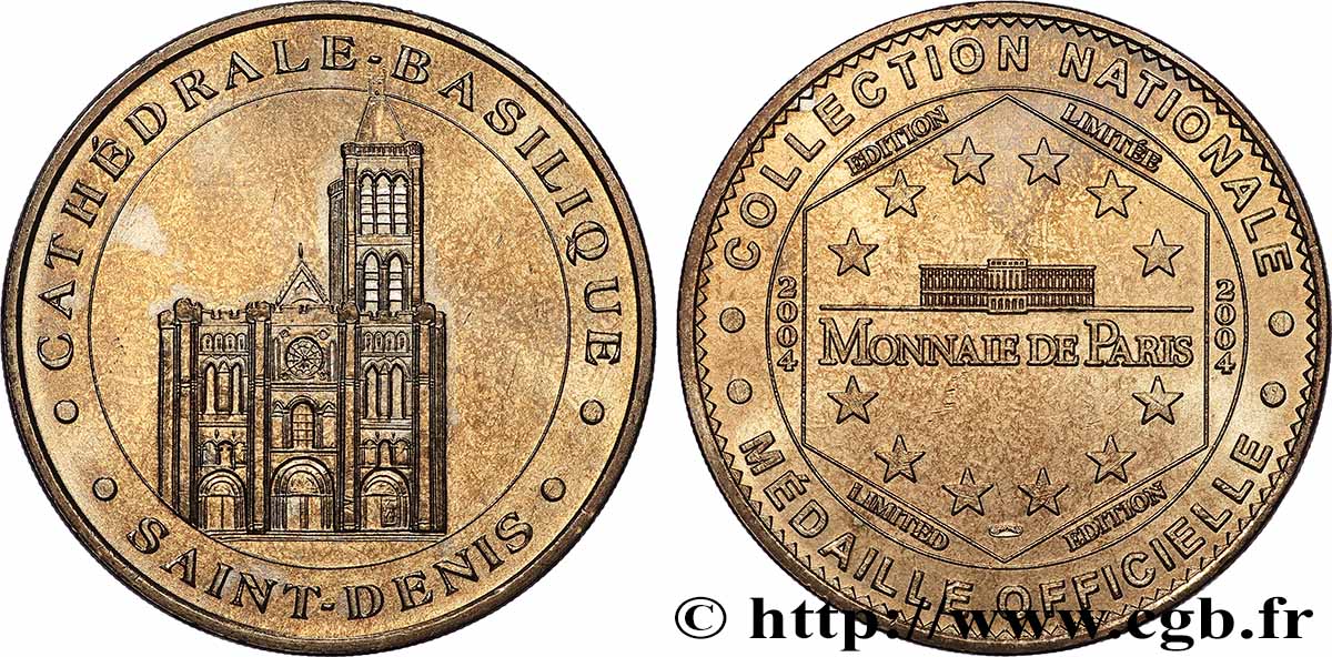 TOURISTIC MEDALS Médaille touristique, basilique Saint-Denis AU