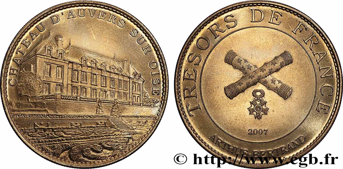 MÉDAILLES TOURISTIQUES Médaille touristique, Trésors de France, Château d’Auvers-sur-Oise SUP