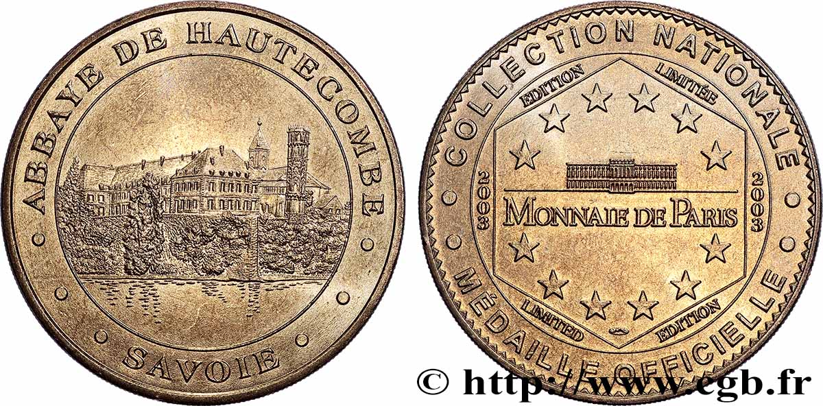 TOURISTIC MEDALS Médaille touristique, Abbaye de Hautecombe, Savoie SPL