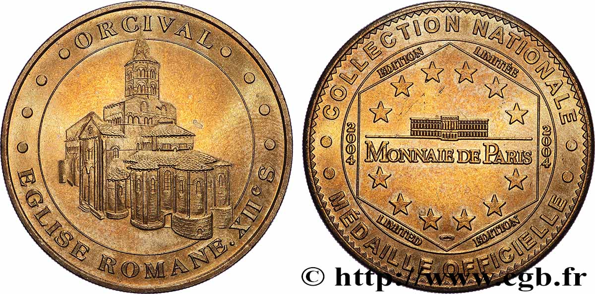 MÉDAILLES TOURISTIQUES Médaille touristique, Orcival église romane TTB+