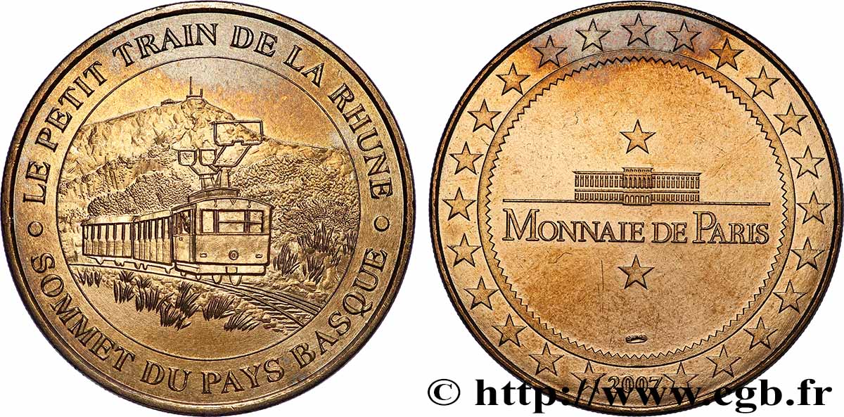 TOURISTIC MEDALS Médaille touristique, Le petit train de la Rhune VZ