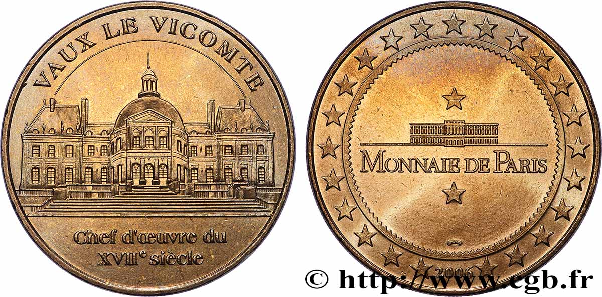 TOURISTIC MEDALS Médaille touristique, Vaux-le-Vicomte AU