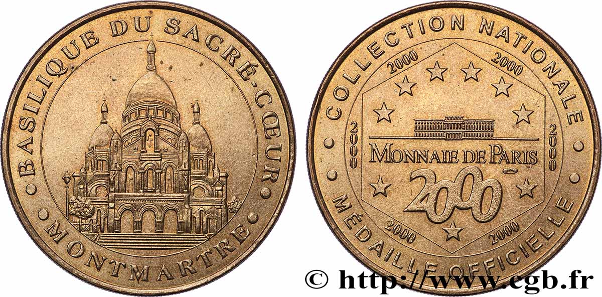 TOURISTIC MEDALS Médaille touristique, Basilique du Sacré-Coeur, Montmartre VZ